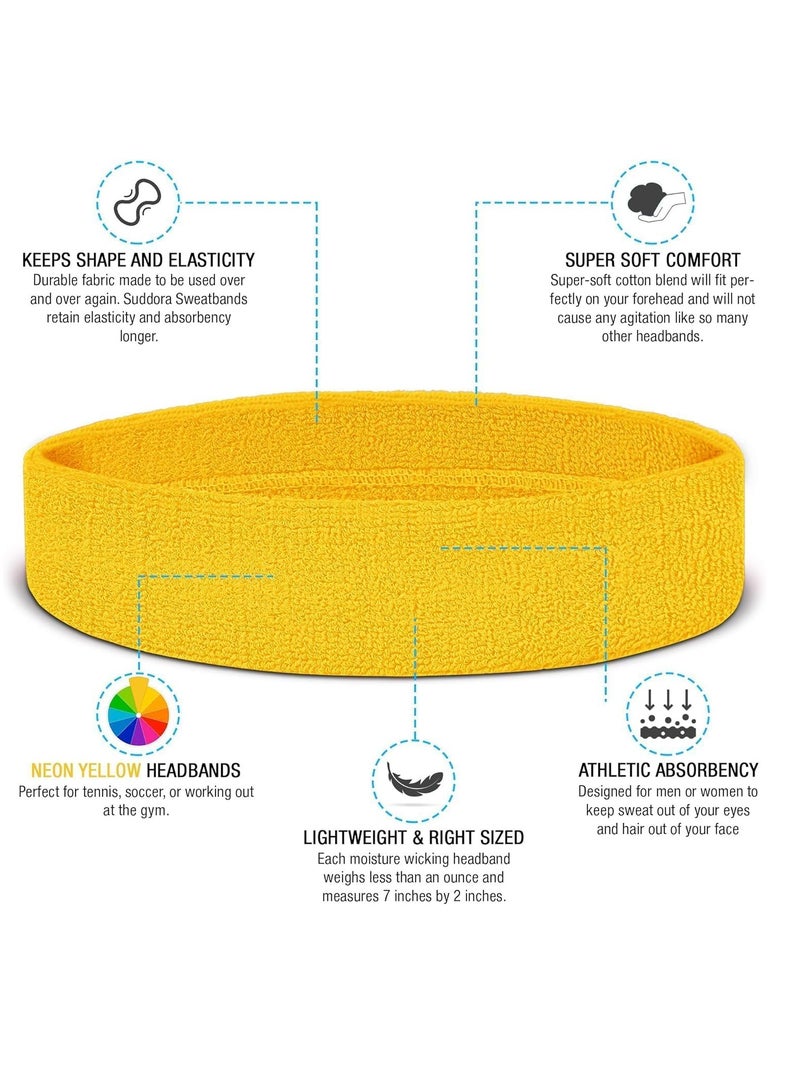 Generic Sweat-absorbing sweatband for exercise, yellow, from Iggy Wolf  - Image 4