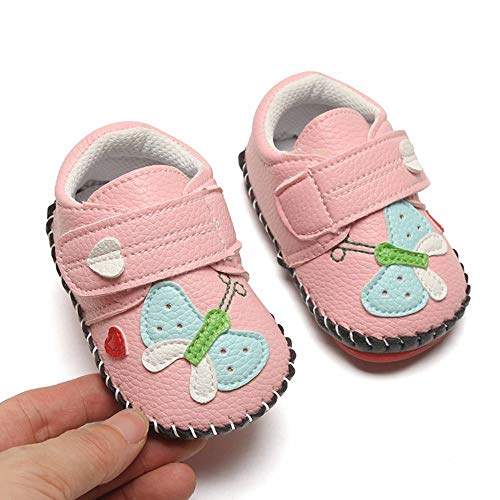 HsdsBebe Baby Boys Girls Pu Leather Hard Bottom Walking Sneakers Toddler Rubber Sole First Walkers Infant Cartoon Slippers Crib Shoes(3-6 Months) - Image 3