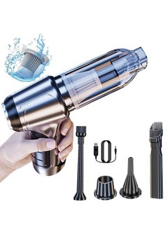 SUITU Portable Car Dual-use Cordless Vacuum Cleaner, Home Multi-function 19000pa Strong Suction Handheld Blowers (120W 35500Rpm USB Rechargeable)  - Image 1