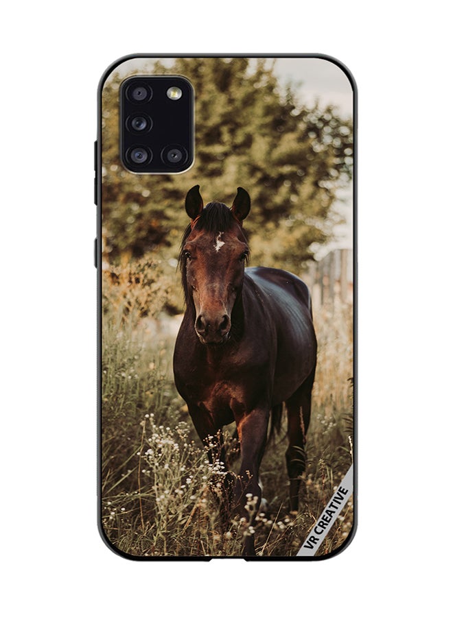 VR CREATIVE Protective Case Cover For Samsung Galaxy A31 Brownie Horse Design Multicolour - Image 1