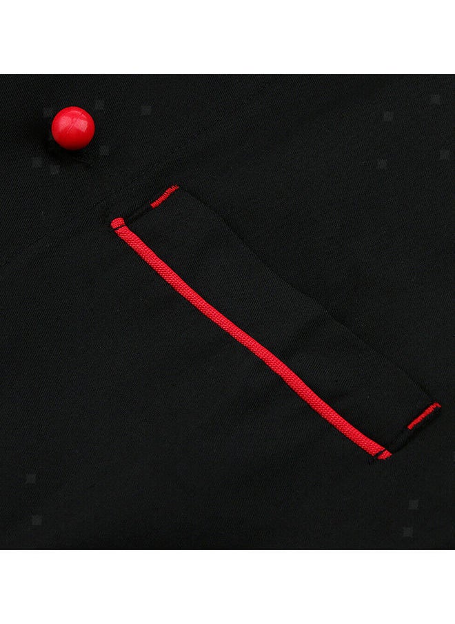 NIBEMINENT - Short Sleeve Chef Jacket Black - Image 1