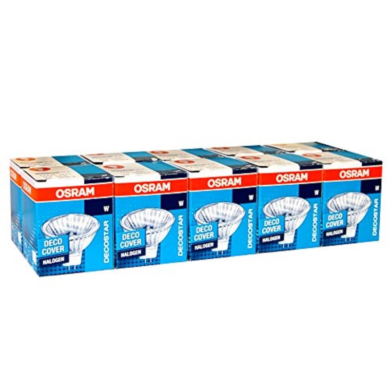 10 x Halogen 50W GU5.3 12V 36° 44870 WFL Decostar 50 Watt lamp warm white dimmable [Energy Class B] - Image 2