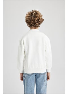 DeFacto Boy Regular Fit Bomber Long Sleeve Knitted Cardigan / Bolero  - Image 4