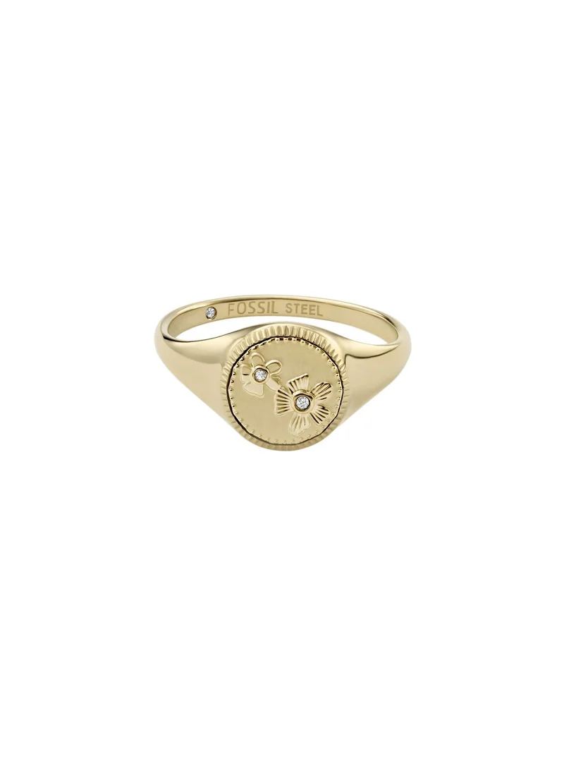 FOSSIL Jf04017710 Flower Detail Ring