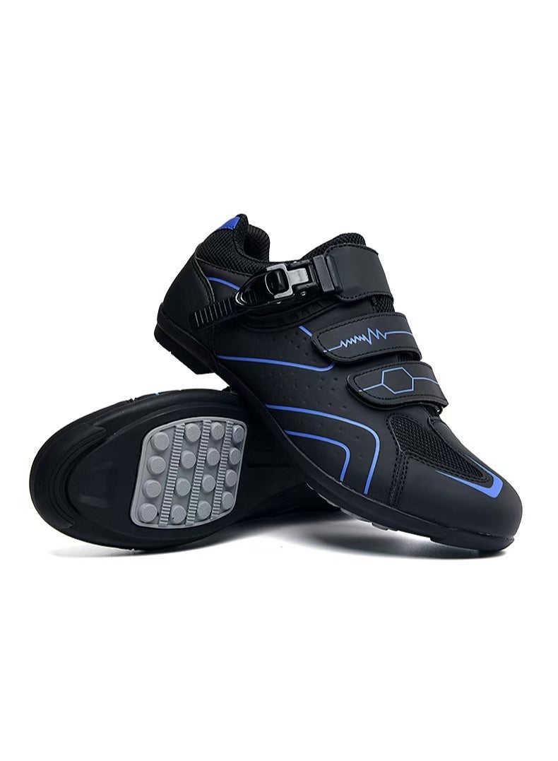 NIBEMINENT Men's Bicycle Boots Breathable Pro Cycling Sneakers Non-Slip Spikes Cycling Shoes Pedal Bike Shoes Pedal Shoes
