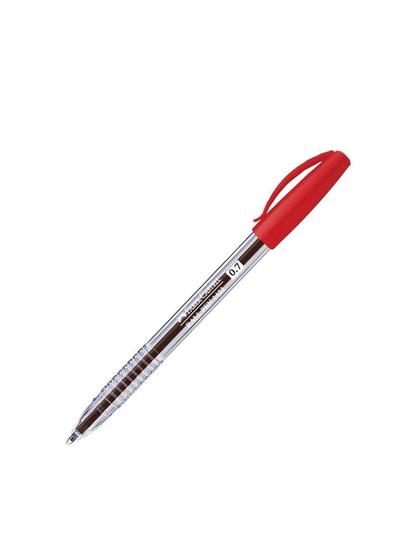 50-Piece Ballpoint Pen Red Ink 0.7mm Tip