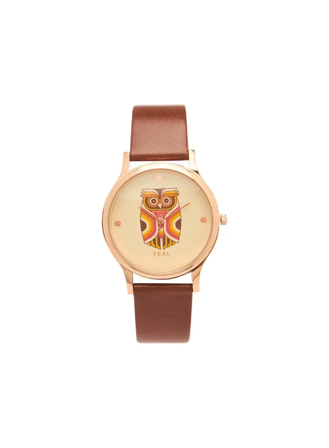 Chumbak TEAL by Chumbak Aztec Owl Wrist Watch
