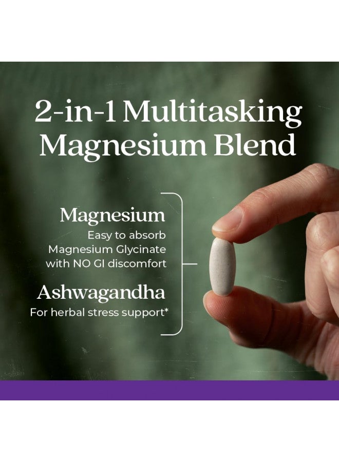 New Chapter Magnesium + Ashwagandha Supplement, 325 Mg With Magnesium Glycinate, 2.5X Absorption, Muscle Recovery, Heart & Bone Health, Calm & Relaxation, Gluten Free, Non Gmo   60 Ct (2 Month Supply) - Image 3