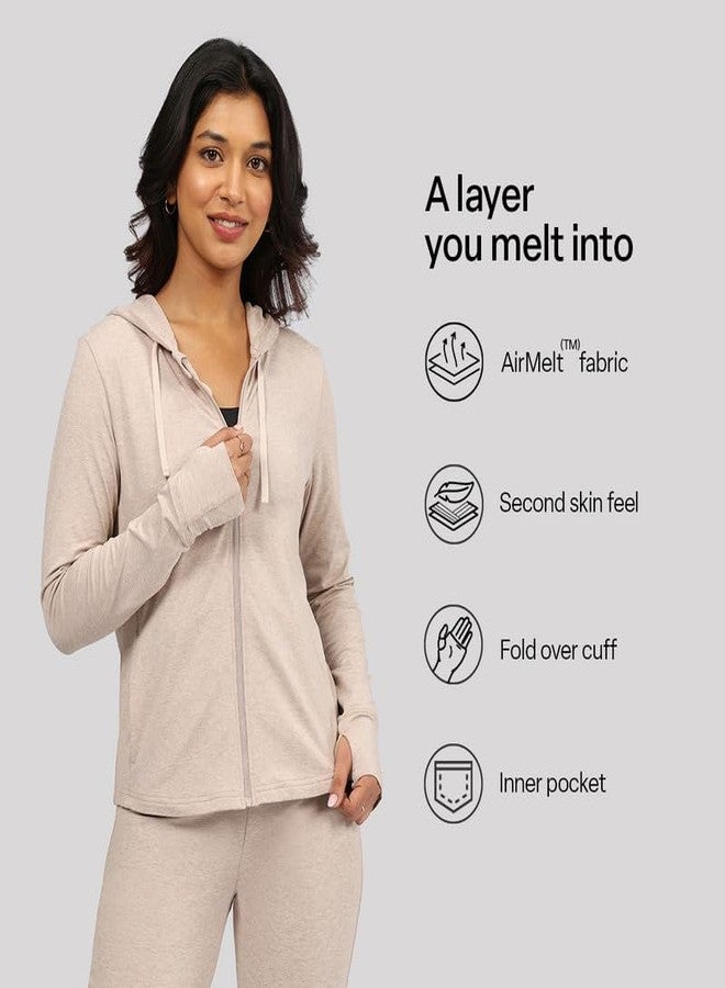 BlissClub AirMeltTM Zippered Jackets | Chic zippered front | Thumbhole detailing | Weightless fabrics | Pockets | Cool-to-touch fabrics - Image 5