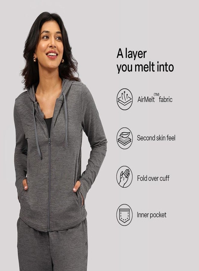 BlissClub AirMeltTM Zippered Jackets | Chic zippered front | Thumbhole detailing | Weightless fabrics | Pockets | Cool-to-touch fabrics - Image 2