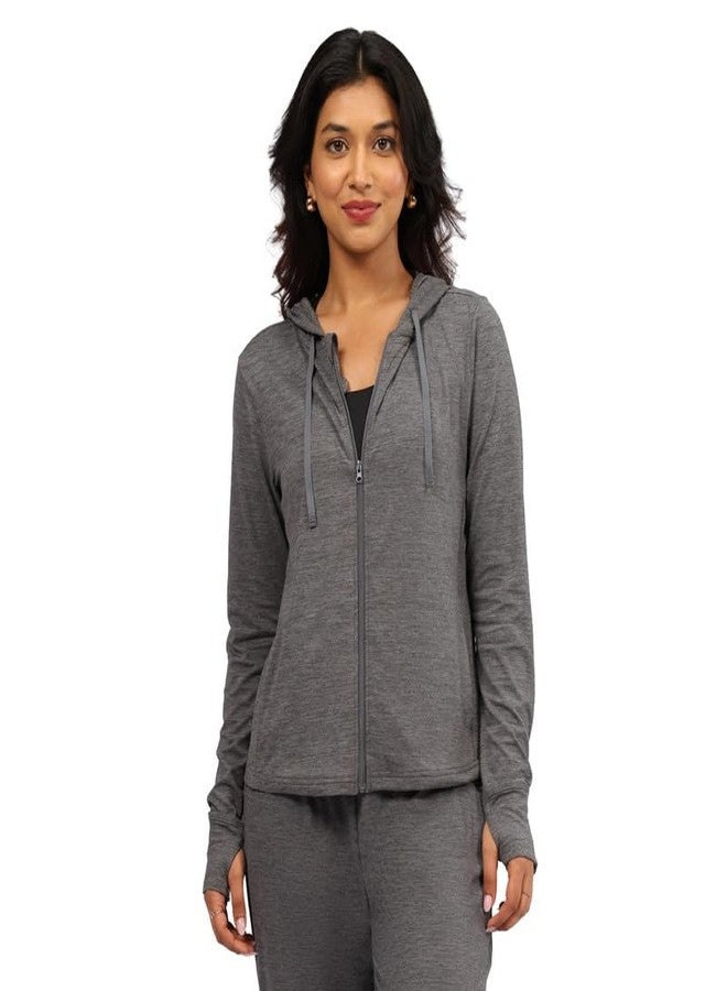 BlissClub AirMeltTM Zippered Jackets | Chic zippered front | Thumbhole detailing | Weightless fabrics | Pockets | Cool-to-touch fabrics - Image 1