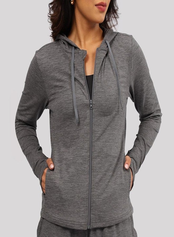 BlissClub AirMeltTM Zippered Jackets | Chic zippered front | Thumbhole detailing | Weightless fabrics | Pockets | Cool-to-touch fabrics - Image 4