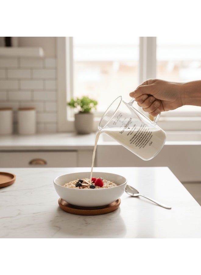 Olala Scandinavian Glass Measuring Cup 500ml - Image 2