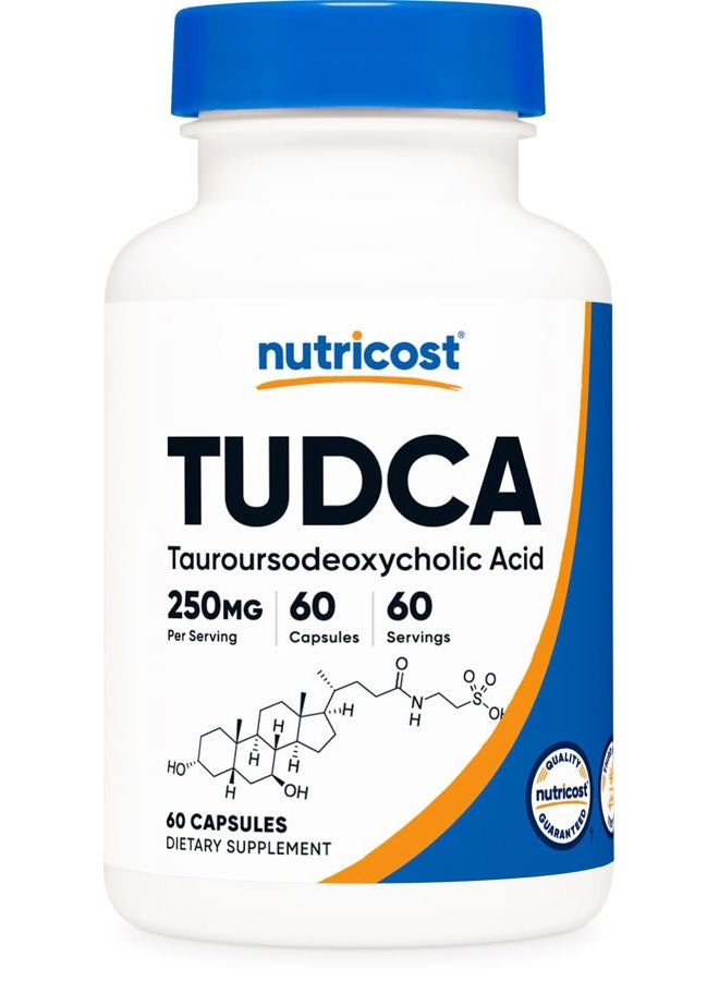 Nutricost Tudca 250mg, 60 Capsules (Tauroursodeoxycholic Acid) - Premium Quality - Image 1