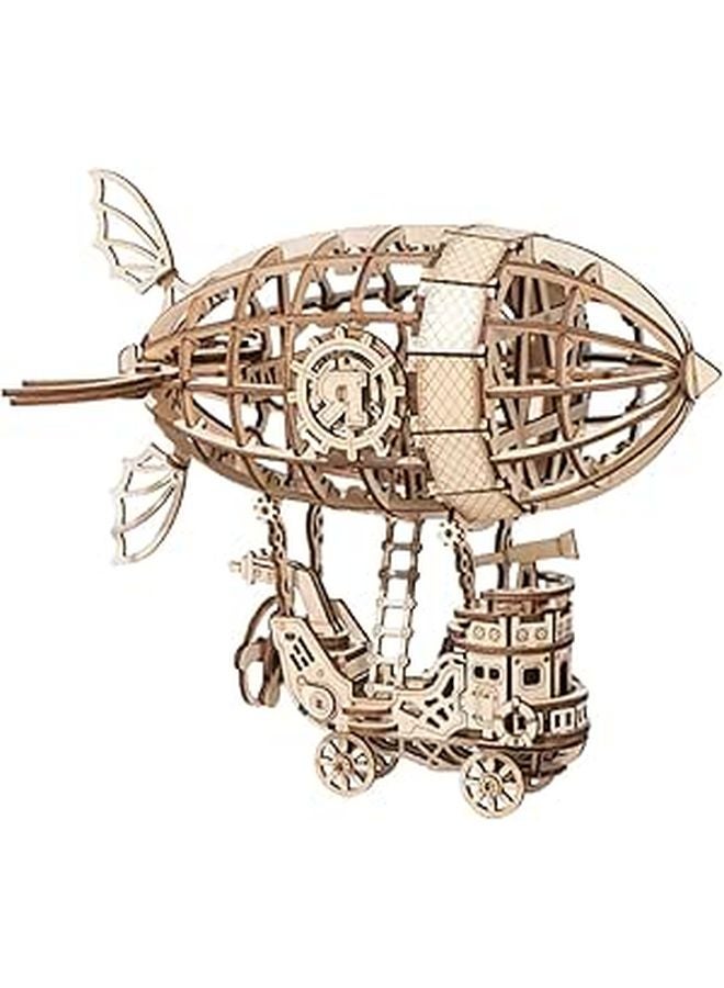 Wooden Airship Model DIY Craft Kit Educational Puzzle Toy For Kids - Image 1