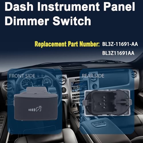 LLYZFED BL3Z-11691-AA Instrument Panel Dimmer Switch Fit for Ford F-150 2011-2014, Replace# BL3Z11691AA - Image 2