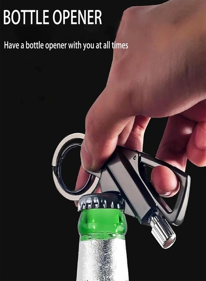sunerme Permanent Match Infinity Lighter with Multitool Keychain Bottle Opener, Reusable Waterproof Fire Starter Lighter, Outdoor Survival Strike Anywhere Matches (Black*2) - Image 3