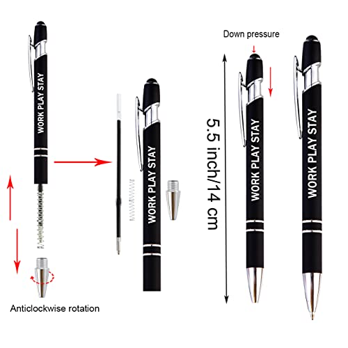 PASISIBICK 12 Pieces Motivational Inspirational Quotes Snarky Screen Touch Stylus Ballpoint Pens, Office Encouraging Scriptures, Black Ink (12 Color,Motivational) - Image 4