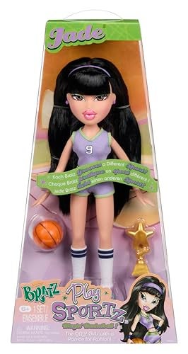 Bratz Play Sportz Jade Fashion Doll with Accessories Basketball - Image 1