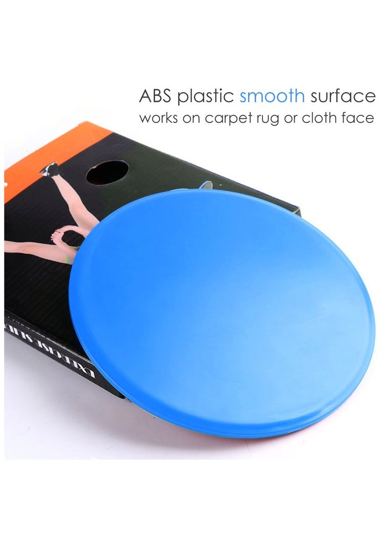 Generic - Exercise Sliders Gliding Discs Dual Sided Total Body Workout System 2Pcs, Blue - Image 1