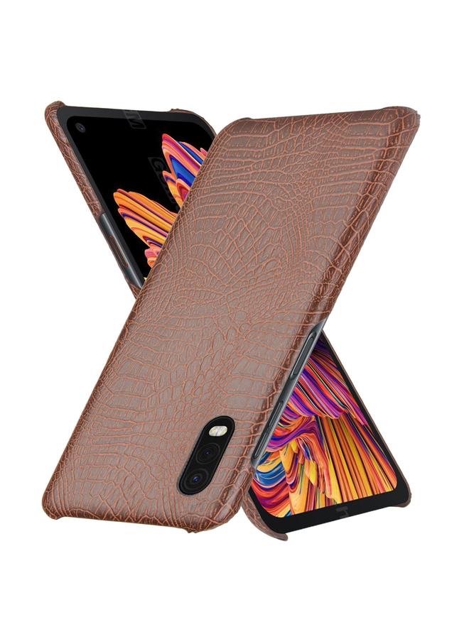اس-توب جراب لهاتف Galaxy Xcover Pro مقاوم للصدمات مصنوع من جلد التمساح PC + PU - Image 2