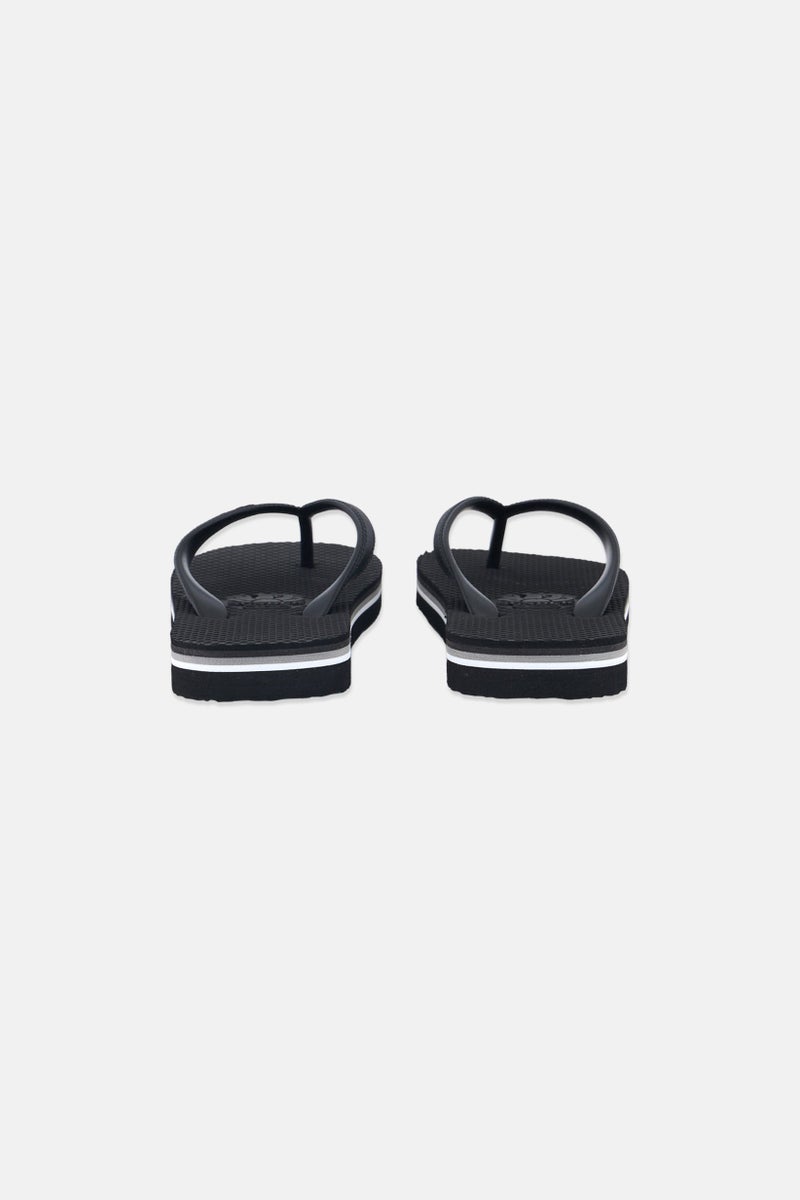 Sundek Kids Boy Brand Logo Slippers, Black - Image 4