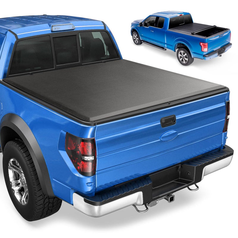 Soft Rollup Truck Bed Tonneau Cover for Ford F150 20152025 Ford F150 Lightning 20222025 Fleetside 55 ft 671 in Bed