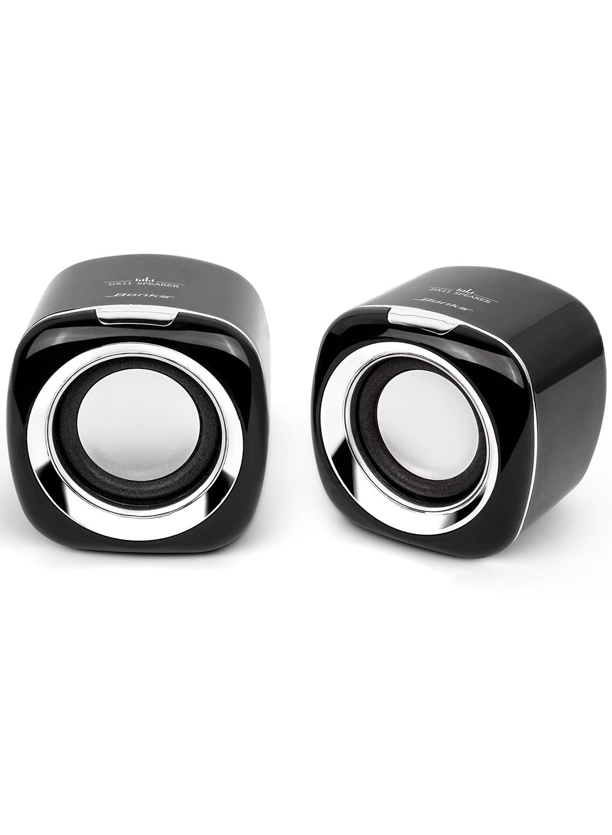 BONKS Computer Speakers, 6W PC Powered Speakers USB Speaker Monitor Speakers for Desktop Computer/PC/Laptop Gaming Speaker
