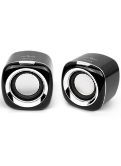 BONKS Computer Speakers, 6W PC Powered Speakers USB Speaker Monitor Speakers for Desktop Computer/PC/Laptop Gaming Speaker  - Image 1