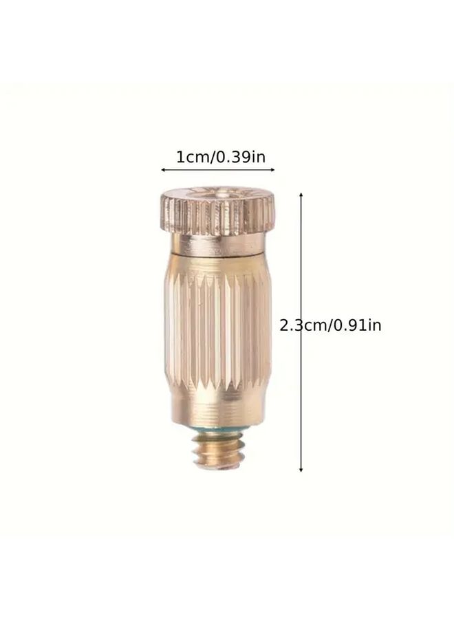 10pcs Brass Misting Nozzle Spray Heads Durable Metal Fit American European Threads Even Spray - Image 3