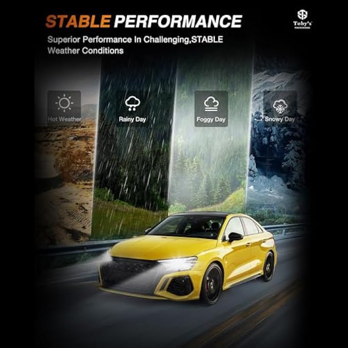 توبيز مجموعة مصابيح أمامية LED أصلية مختبرة بقوة 80 واط من LC40، 8000 لومن، 3 ألوان ساطعة، درجة حرارة 6000 كلفن، 4300 كلفن، 3000 كلفن، H11 - Image 4