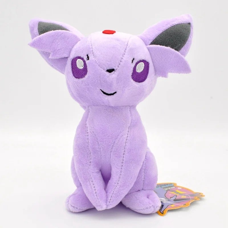 Bluejw Eevee Plush Toys Set – Standing & Sitting Eevee, Vaporeon, Jolteon, Flareon, Leafeon, Sylveon Stuffed Animal Dolls for Pokemon Fans - Image 1