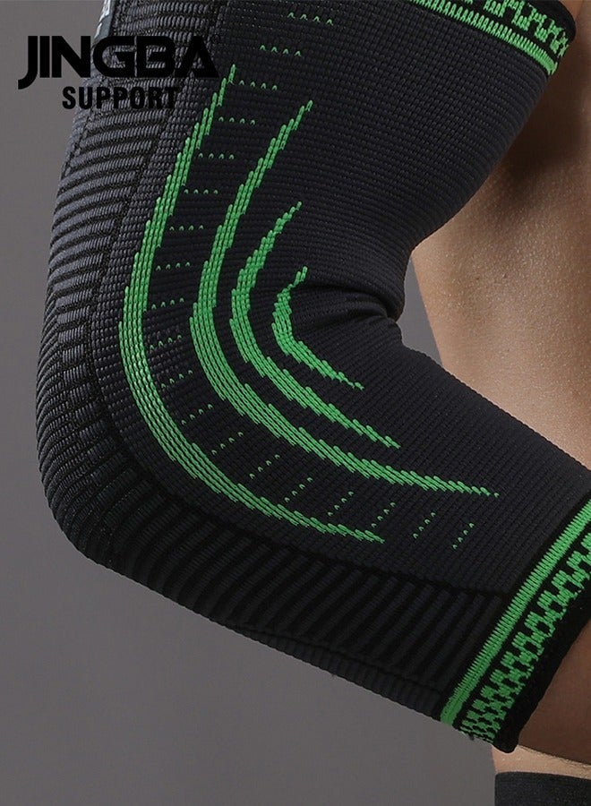 JINGBA SUPPORT Sports Elbow Brace Elbow Compression Sleeve For Tendonitis And Tennis Elbow, Elbow Orthotic Brace Compression Brace Elbow Pain Relief For Golfers, Arthritis, Bursitis, Weightlifting, Suitable For Men And Women. - Image 3
