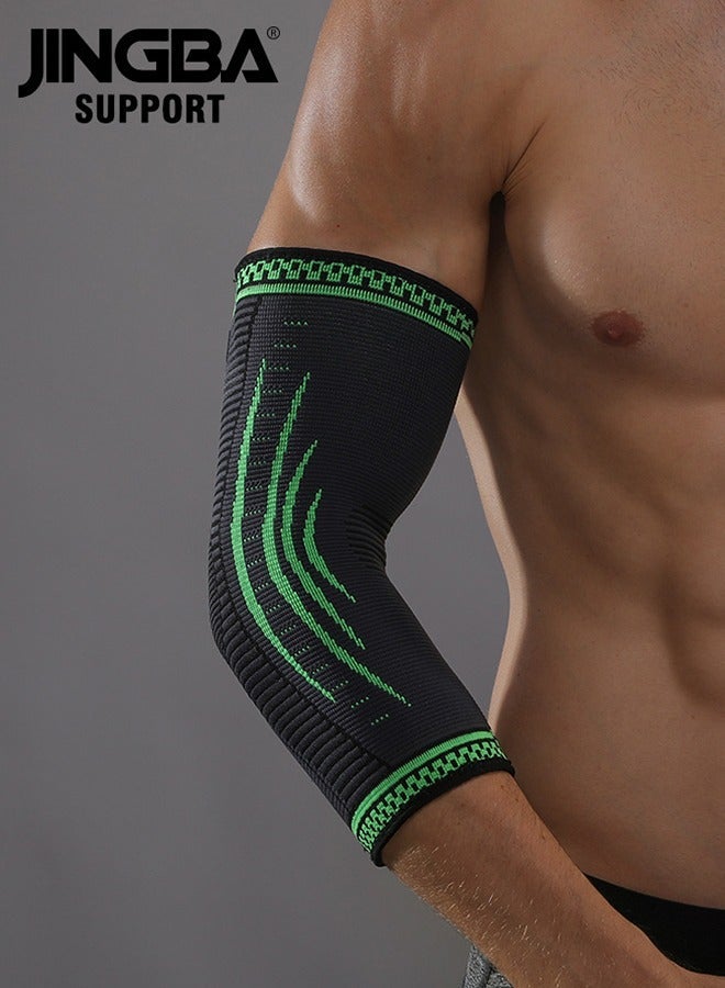 JINGBA SUPPORT Sports Elbow Brace Elbow Compression Sleeve For Tendonitis And Tennis Elbow, Elbow Orthotic Brace Compression Brace Elbow Pain Relief For Golfers, Arthritis, Bursitis, Weightlifting, Suitable For Men And Women. - Image 2