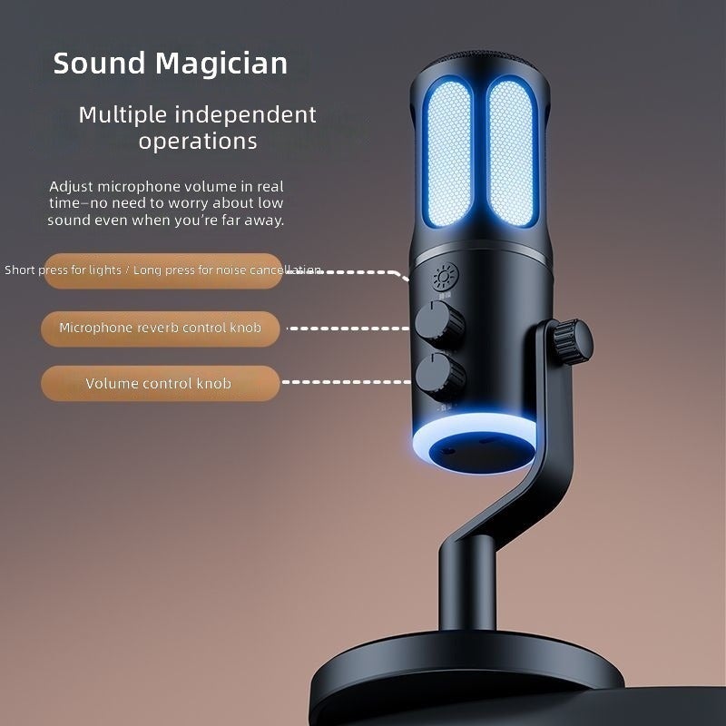 SOAIY SC100 Dedicated Microphone for PC Gaming, Live Streaming, Recording, and Video Conferencing with Noise Cancellation - Image 1