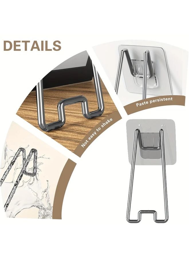 Small Size Adjustable Photo Frame Easel Stand Self Adhesive Metal Display Rack - Image 3