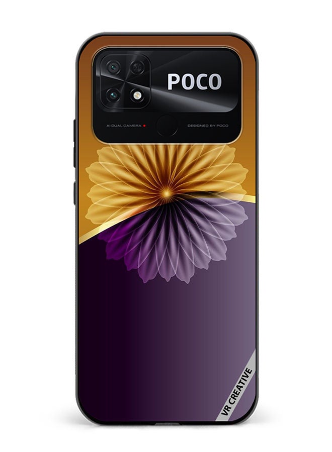 VR CREATIVE Protective Case Cover For Xiaomi Poco C40 Flower Design Multicolour - Image 1