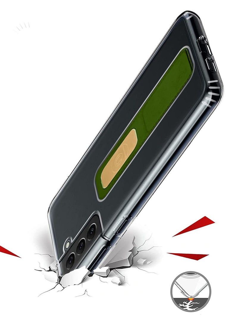 Wtech TPU Hand Grip Case Cover For Samsung Galaxy S22 Plus 5G Clear/Green - Image 4