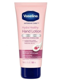 Vaseline Intensive Care Healthy Hands Stronger Nail Lotion with Keratin & Vitamin E Moisturizes Cuticles & Cuticles, Unscented Lotion, 3.4 fl oz (Pack of 1)