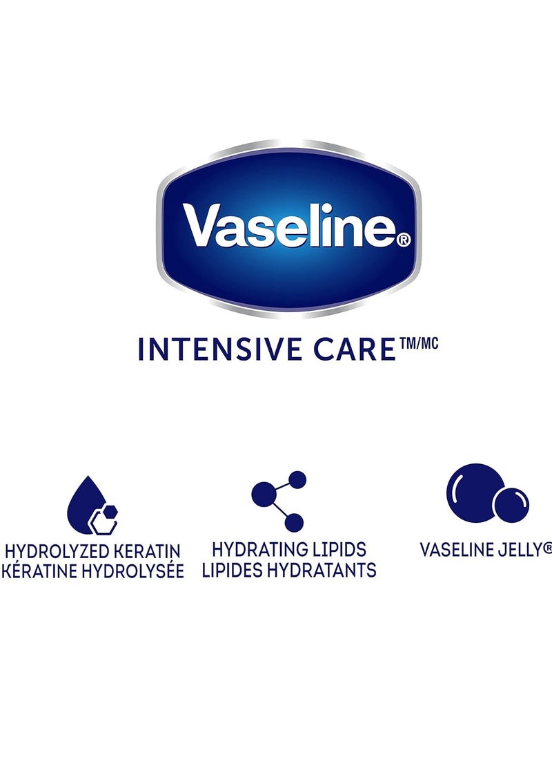 Vaseline - Vaseline Intensive Care Healthy Hands Stronger Nail Lotion with Keratin & Vitamin E Moisturizes Cuticles & Cuticles, Unscented Lotion, 3.4 fl oz (Pack of 1) - Image 1