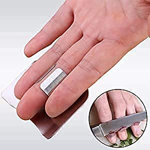 WRYER Stainless Steel Finger Cutting Protector Hand Guard Safe Chopping Slice Kitchen Tool - Image 3