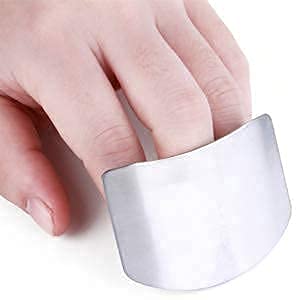 WRYER Stainless Steel Finger Cutting Protector Hand Guard Safe Chopping Slice Kitchen Tool - Image 2