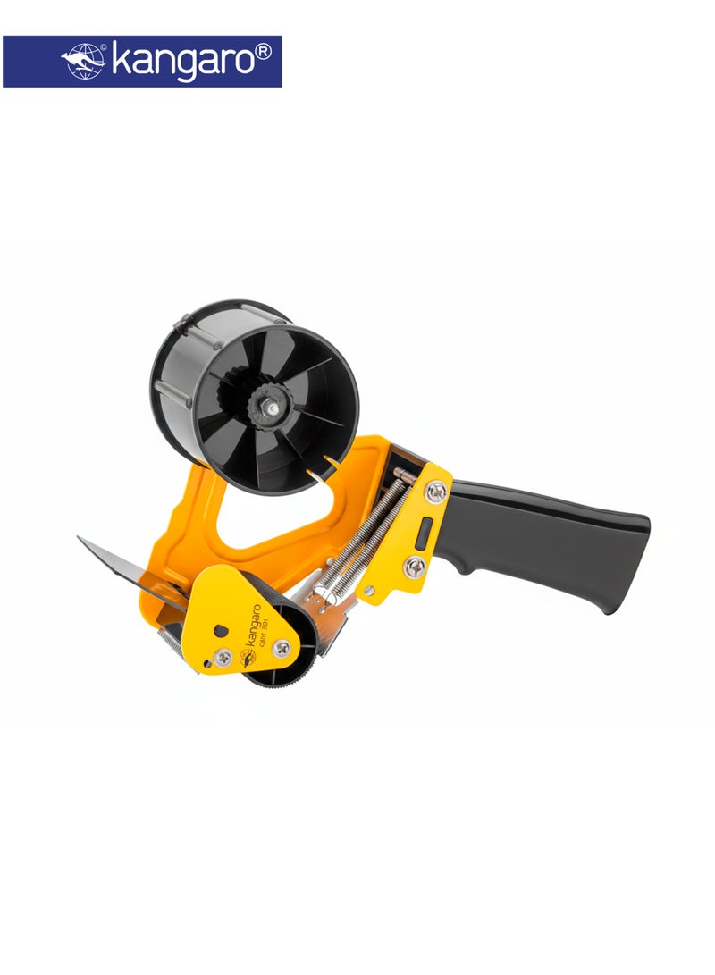 Kangaro Heavy Duty Packing Tape Dispenser 75mm, Handheld Carton Sealing Gun with Cutter - Image 1