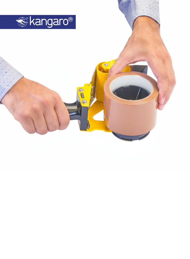 Kangaro Heavy Duty Packing Tape Dispenser 75mm, Handheld Carton Sealing Gun with Cutter - Image 2