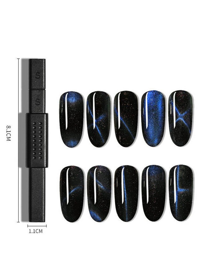 DANNEASY DANNEASY 12pcs Nail Magnet Tool Set Cat Eye Magnet for Nails Gradient Nail Design Magnetic Gel Nail Polish Pen Double Ended Magnet Sticks Nail Art Tools for DIY Salon - Image 2