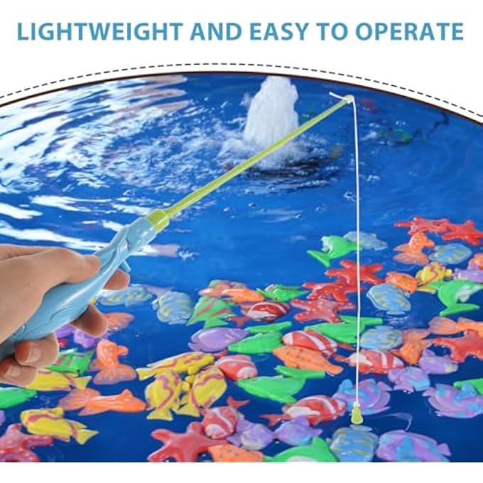 PACK OF 10 FISHING ROD POLE FOR BOYS GIRLS PLAYGROUND AND NURSERY FISHING TOY WITH CARTOON DESIGN LIGHTWEIGHT AND USER-FRIENDLY FOR OUTDOOR GAMES AND FINE MOTOR SKILLS DEVELOPMENT - Image 3