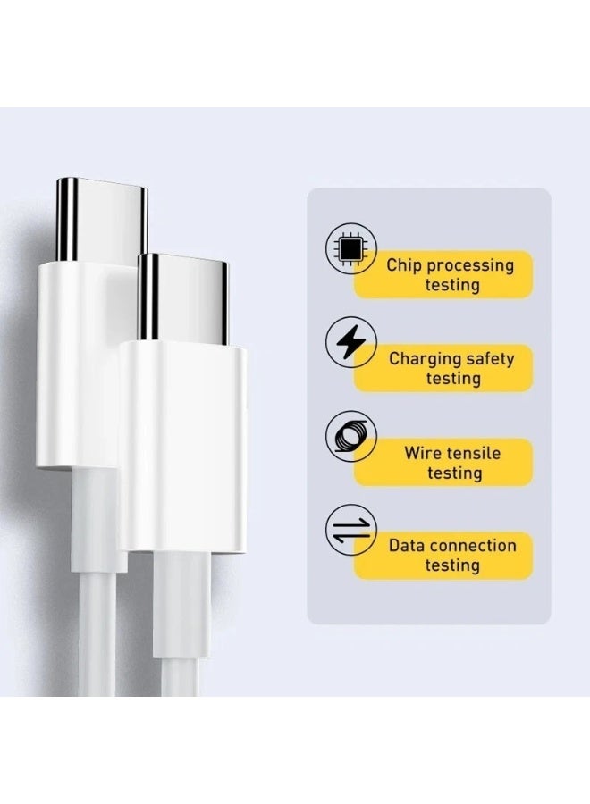 أو إي إم كابل بيانات أصلي للشحن السريع USB-C / Type-C إلى USB-C بقدرة 5 أمبير - Image 4