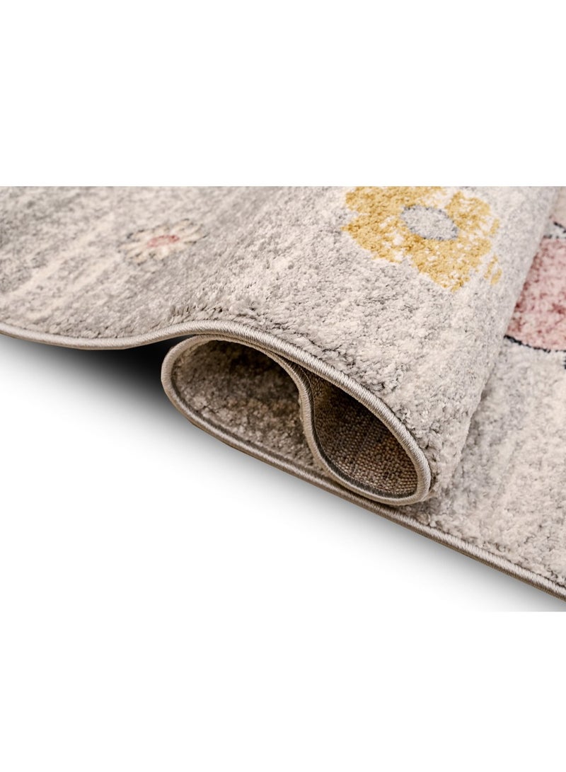 MILANO 0B1513 GREY PINK 120X180 Kids Rug - Image 4