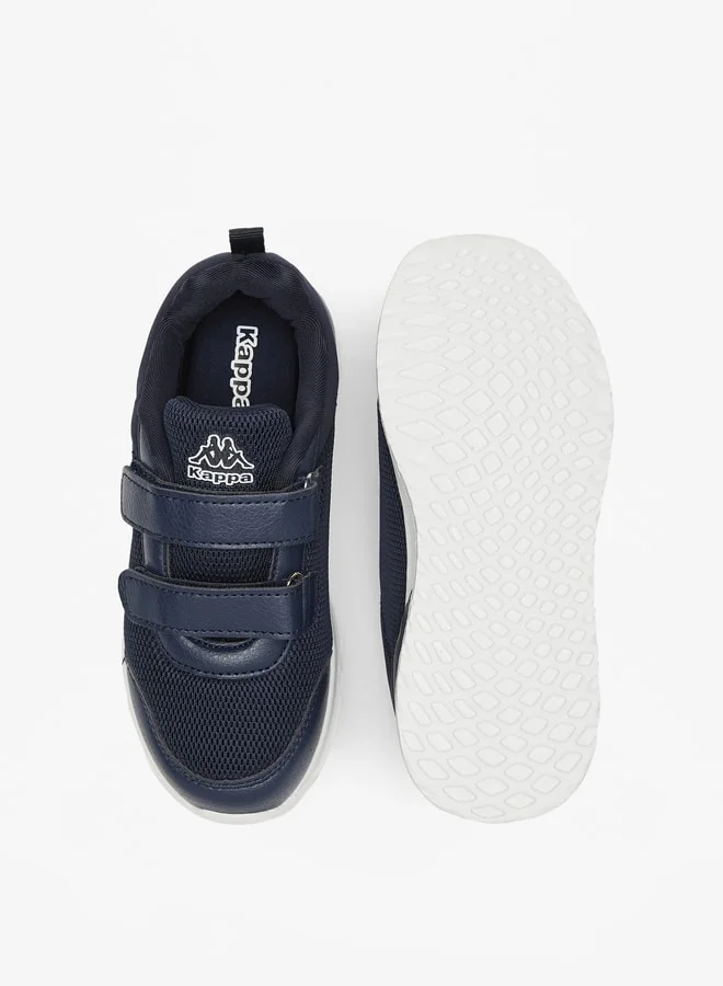 Kappa Boys' Mesh Sports Shoes with Hook and Loop Closure