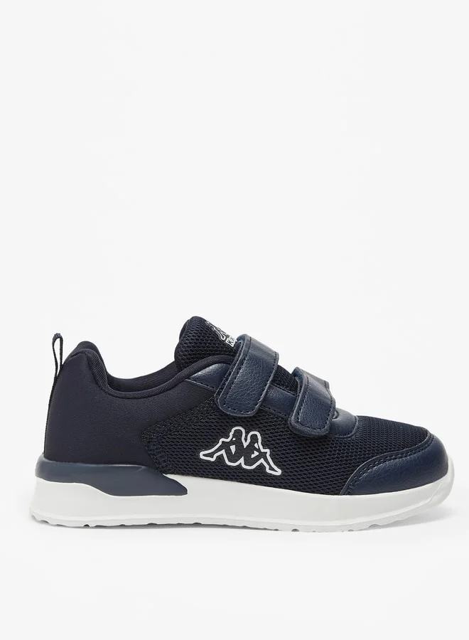 Kappa Boys' Mesh Sports Shoes with Hook and Loop Closure